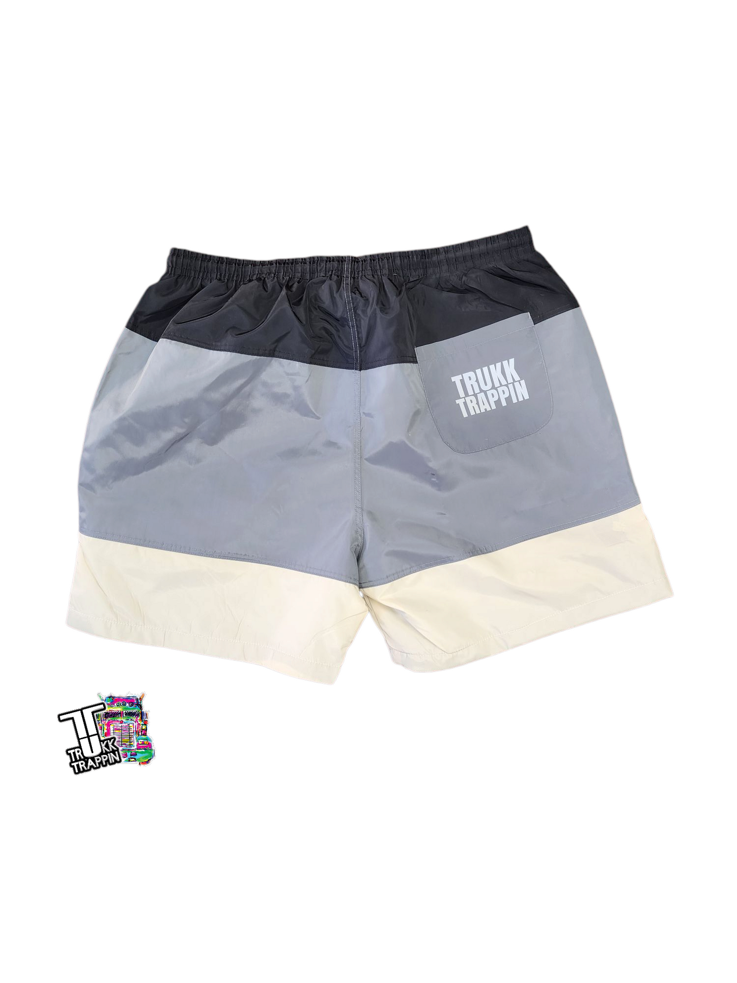 Tri Color Windbreaker Shorts
