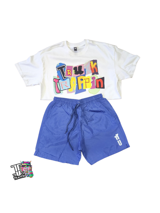 Wildin Tee & TT Windbreaker Short Set